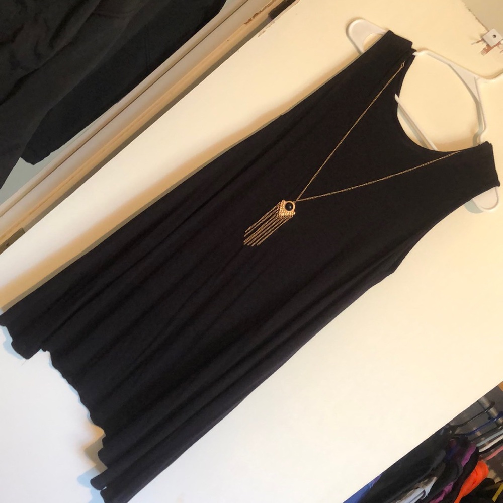 Dress with attached necklace